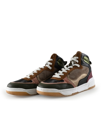 Manfield Hoge sneakers Bruin 291117