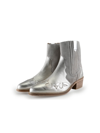Manfield Cowboy laarzen Zilver 292229