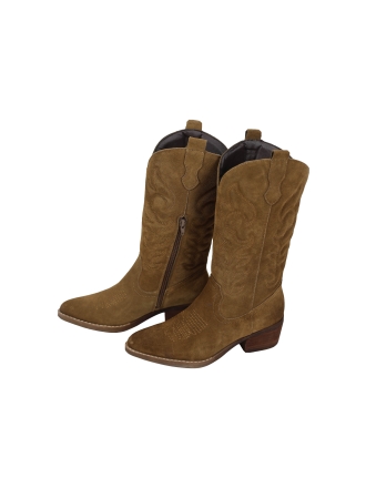 Manfield Cowboy laarzen Beige 297424