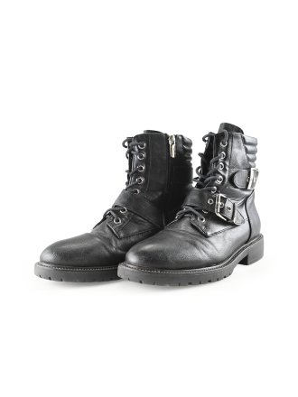 Poelman Veterboots Zwart 297809
