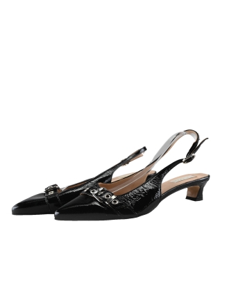 Lina Locchi Slingbacks Zwart 297949