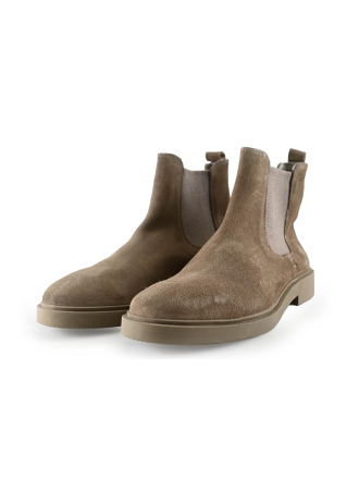 Manfield Chelsea boots Beige 299826