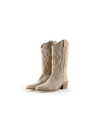 Manfield Cowboy laarzen Beige 300254