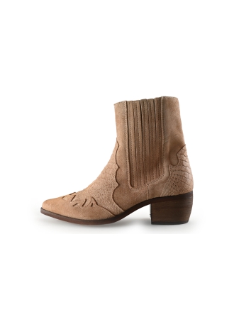 Van Hill Enkellaarzen Beige 301524