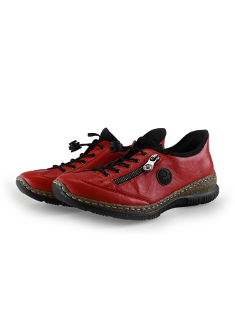Rieker Veterschoenen Rood 302183