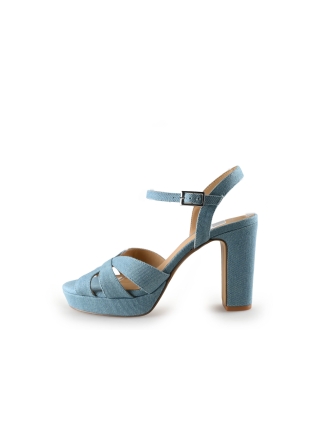 Manfield Sandalen Blauw 302658