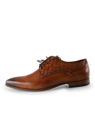Black Label Veterschoenen Cognac 306461