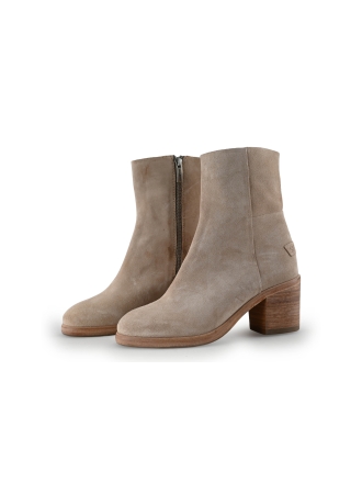 Shabbies Amsterdam Enkellaarzen Beige 310115