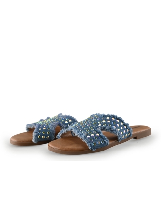 Ann Rocks Slippers Blauw 311987