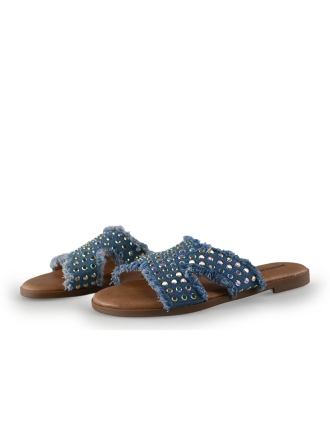 Ann Rocks Slippers Blauw 311988
