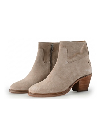 Shabbies Amsterdam Enkellaarzen Beige 312054