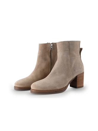 Shabbies Amsterdam Enkellaarzen Beige 312059