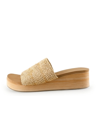 Skechers Sleehakken Beige 312232