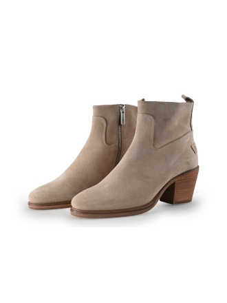 Shabbies Amsterdam Enkellaarzen Beige 313205