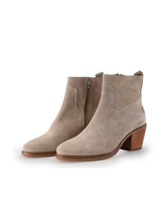 Shabbies Amsterdam Enkellaarzen Beige 313574