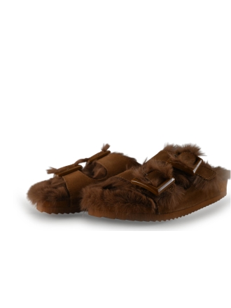 Colorsofcalifornia Pantoffels Cognac 315107