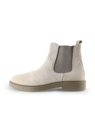 Manfield Chelsea boots Beige 316512