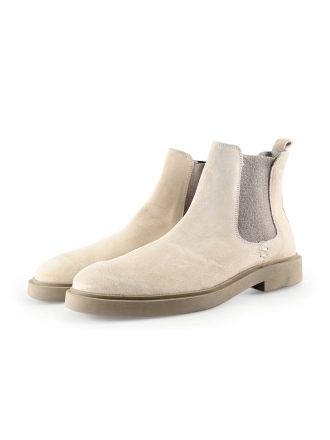 Manfield Chelsea boots Beige 321171