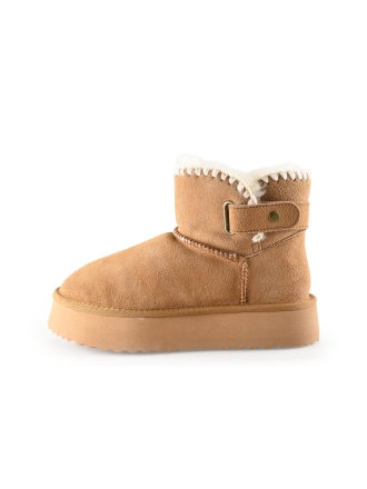 Manfield Sneeuwlaarzen Cognac 321193