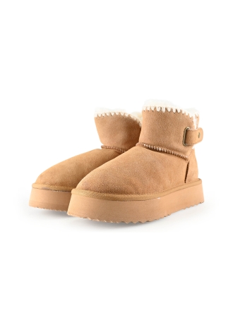 Manfield Sneeuwlaarzen Cognac 321193