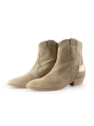 Manfield Cowboy laarzen Beige 321230