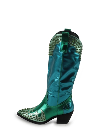 Azalea Wang Cowboy laarzen Blauw 321264
 Maat 41
 