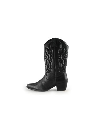 Manfield Cowboy laarzen Zwart 327220
 Maat 40
 