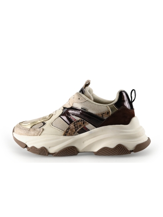 Poelman Sneakers Beige 327224
 Maat 38
 