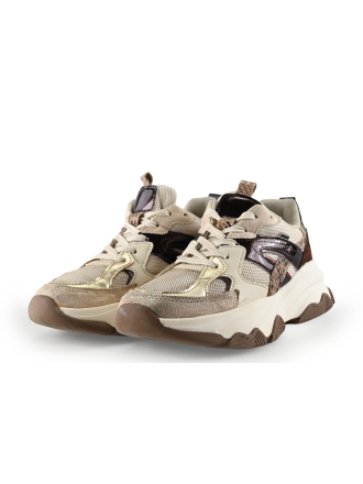 Poelman Sneakers Beige 327224
 Maat 38
 