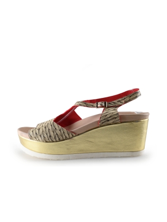 Jan Jansen Sleehakken Beige 327984
 Maat 42
 