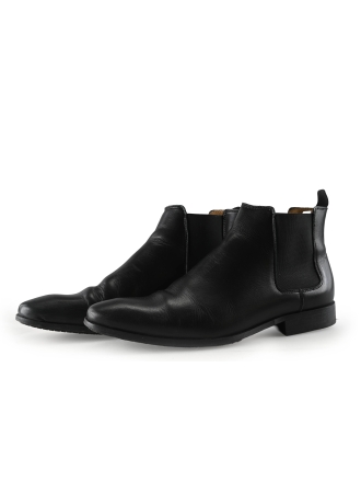 Manfield Chelsea boots Zwart 328344
 Maat 42
 