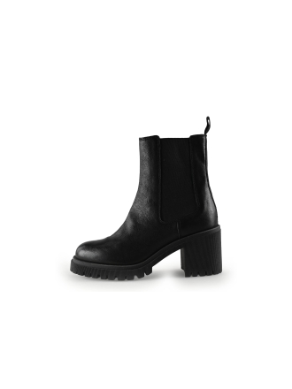 Manfield Chelsea boots Zwart 328490
 Maat 37
 