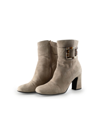 Manfield Enkellaarzen Beige 328717
 Maat 38
 