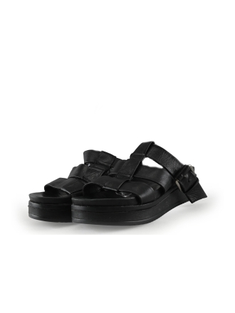 Shabbies Amsterdam Sandalen Zwart 329711
 Maat 41
 