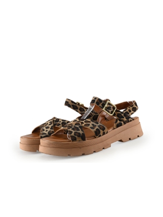 Manfield Sandalen Beige 330216
 Maat 38
 