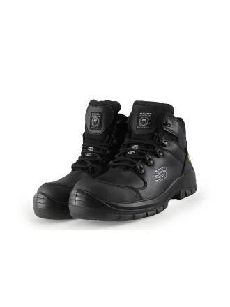 Skechers Werkschoenen Zwart 330333
 Maat 42
 