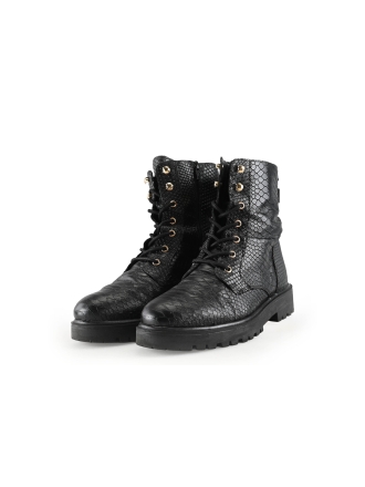 Manfield Veterboots Zwart 330946
 Maat 40
 