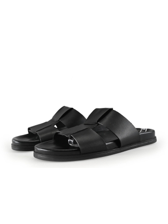 Manfield Slippers Zwart 331996
 Maat 43
 