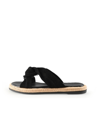 Sacha Slippers Zwart 332277
 Maat 39
 