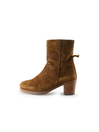 Shabbies Amsterdam Enkellaarzen Cognac 332624
 Maat 38
 