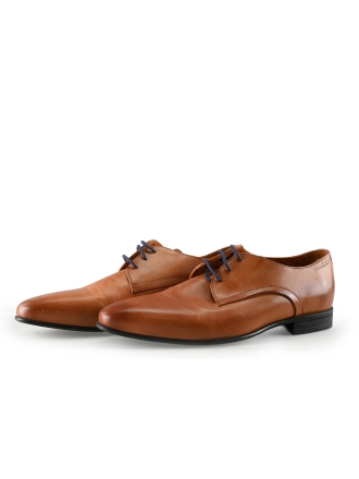 Van Lier Veterschoenen Cognac 332793
 Maat 42
 