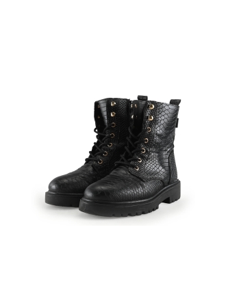 Manfield Veterboots Zwart 333304
 Maat 37
 