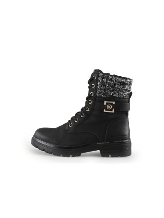 Tom Tailor Veterboots Zwart 333615
 Maat 39
 