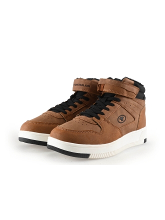 Tom Tailor Hoge sneakers Bruin 334430
 Maat 35
 
