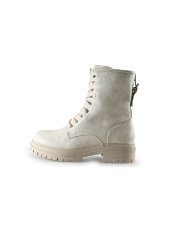 Poelman Veterboots Wit 335865
 Maat 41
 