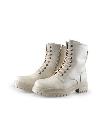 Poelman Veterboots Wit 335865
 Maat 41
 