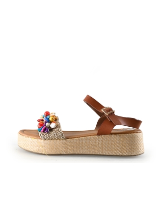 Lisa & Jo Sandalen Beige 335957
 Maat 41
 