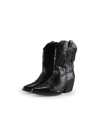 Ann Rocks Cowboy laarzen Zwart 335967
 Maat 38
 