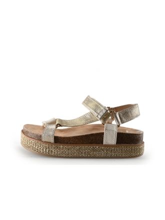 Poelman Sandalen Beige 336773
 Maat 37
 