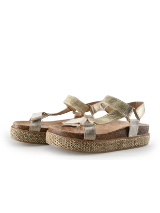 Poelman Sandalen Beige 336773
 Maat 37
 